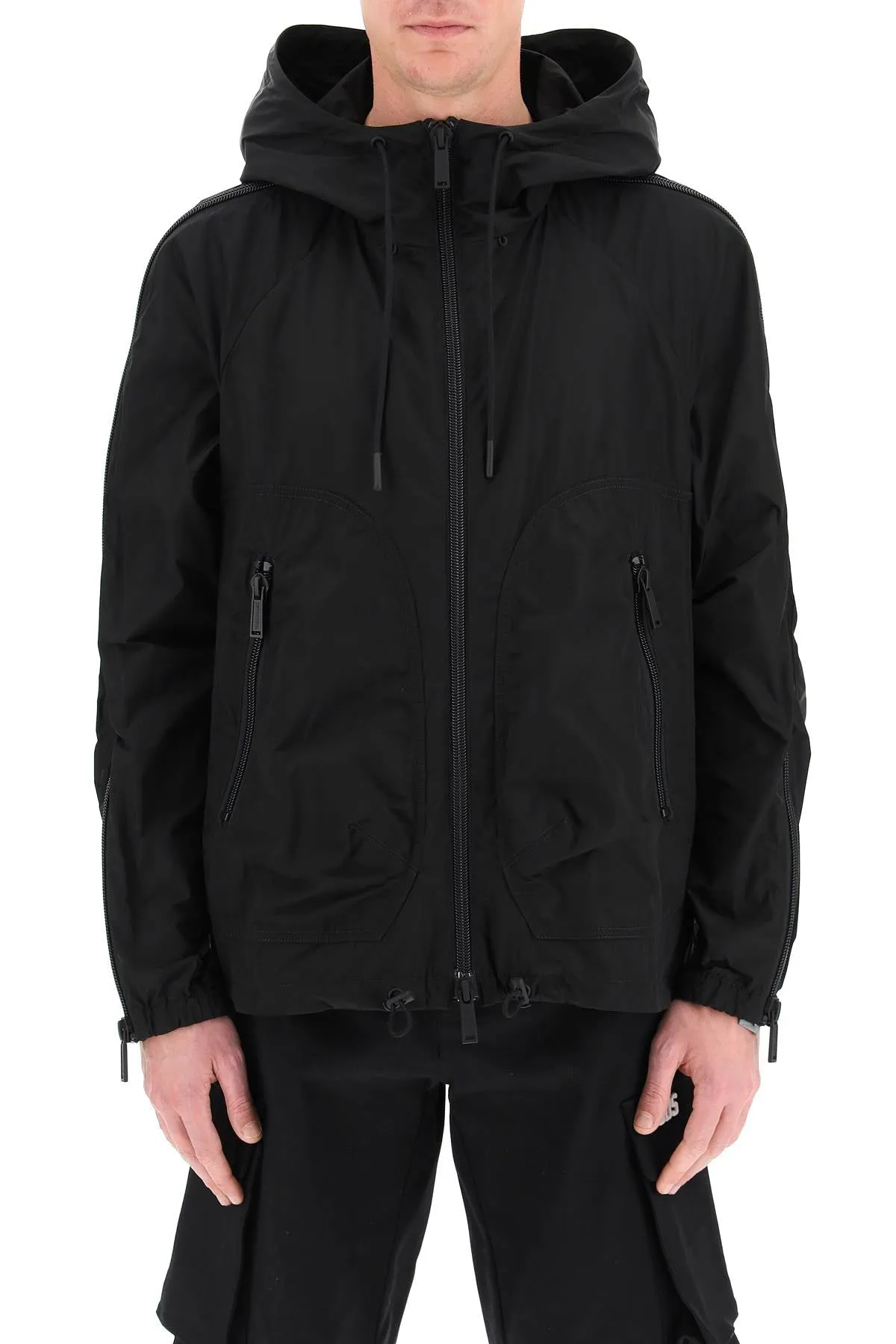Dsquared2 Logo Printed Zipped Jacket