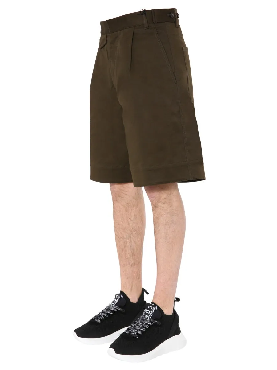 Dsquared2 Side Pocket Flared Bermuda Shorts