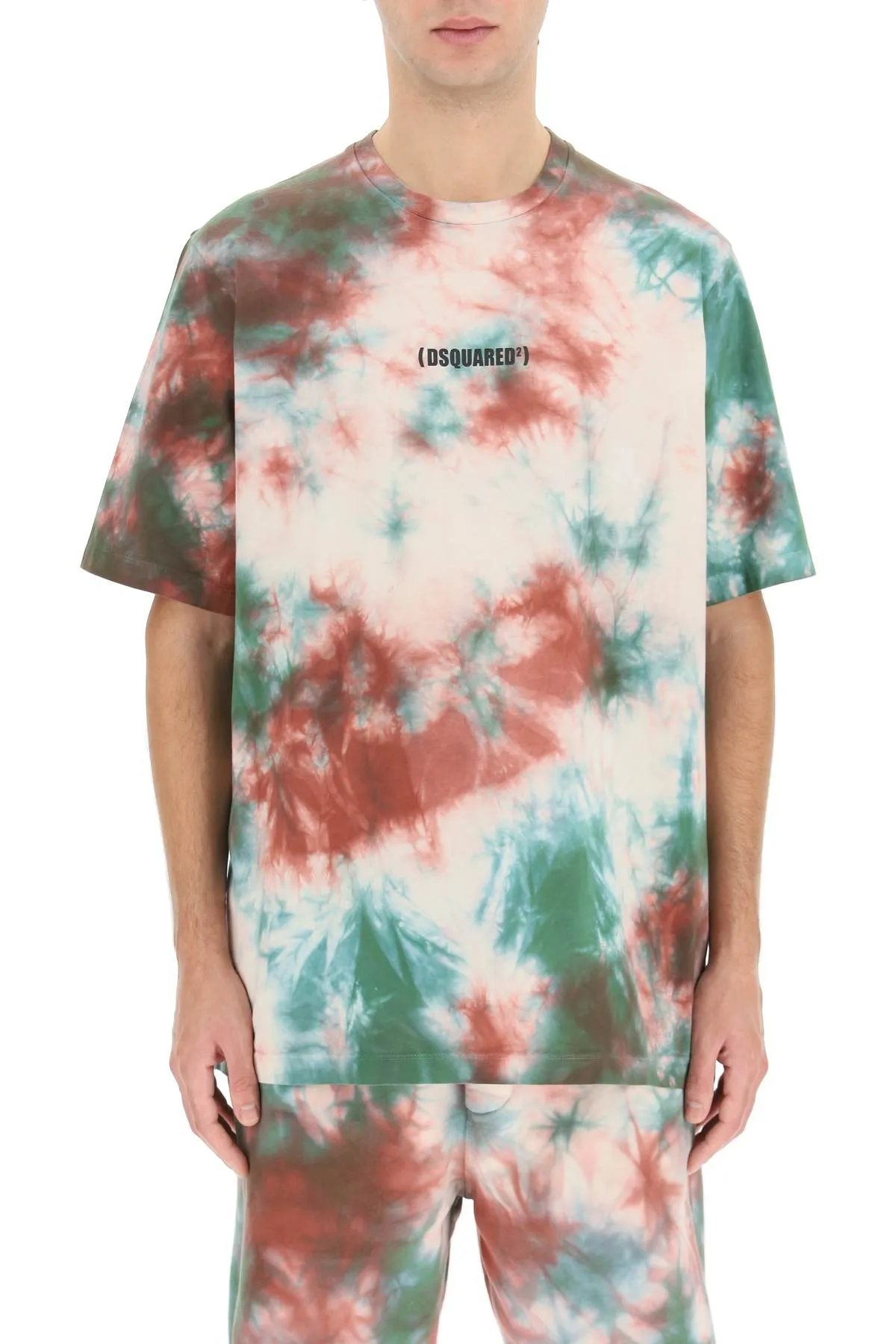 Dsquared2 Tie-Dye Printed Crewneck T-Shirt