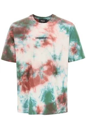 Dsquared2 Tie-Dye Printed Crewneck T-Shirt