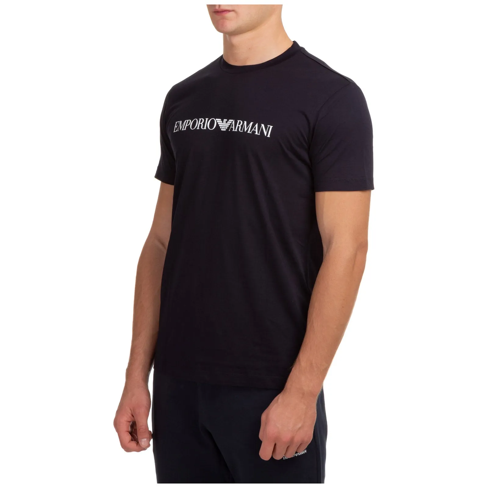 Emporio Armani Logo Printed Crewneck T-Shirt