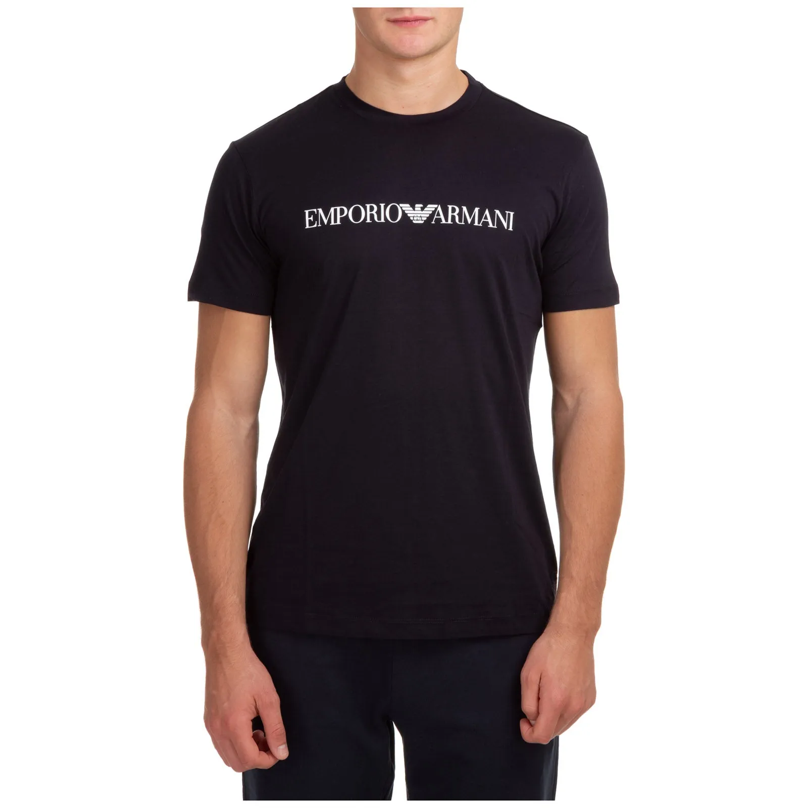 Emporio Armani Logo Printed Crewneck T-Shirt