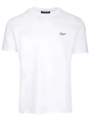 Ermenegildo Zegna Logo Embroidered Crewneck T-Shirt
