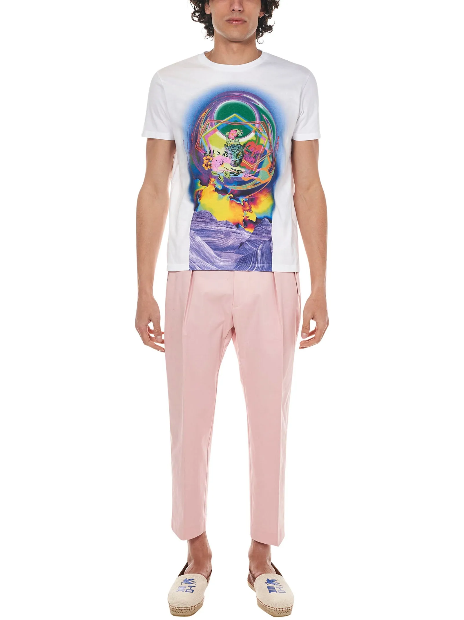Etro Graphic Print Crewneck T-Shirt