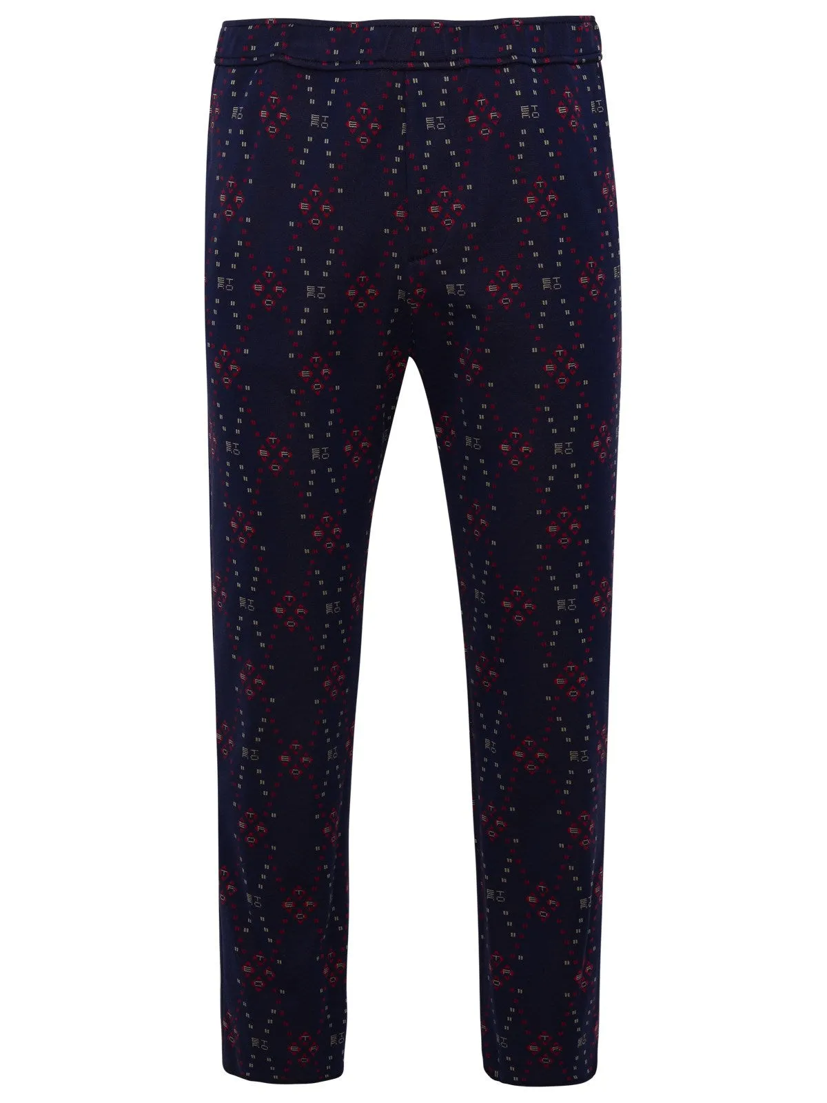 Etro Logo Detailed Straight Leg Pants