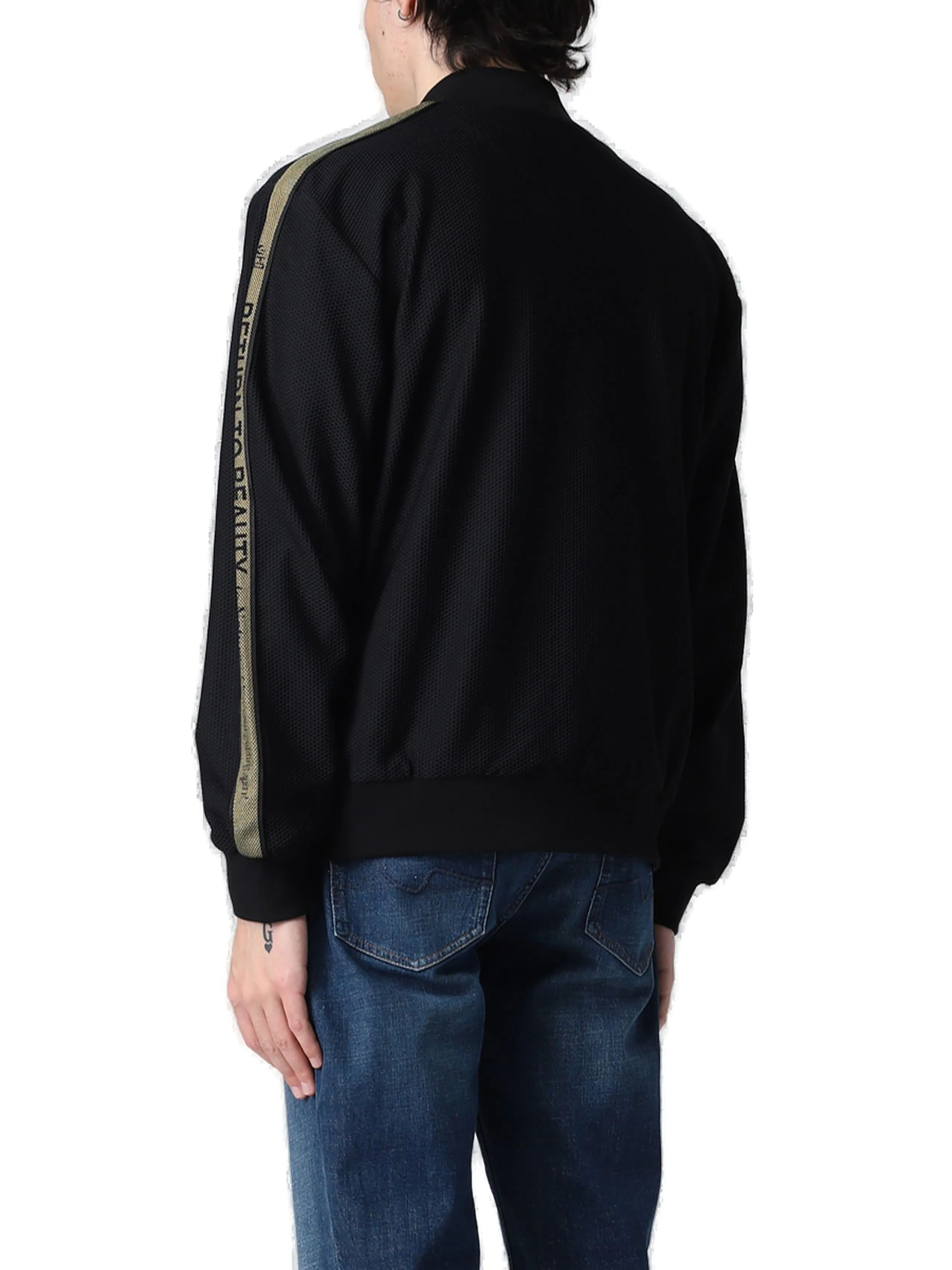 Etro Logo-Tape Long-Sleeved Bomber Jacket