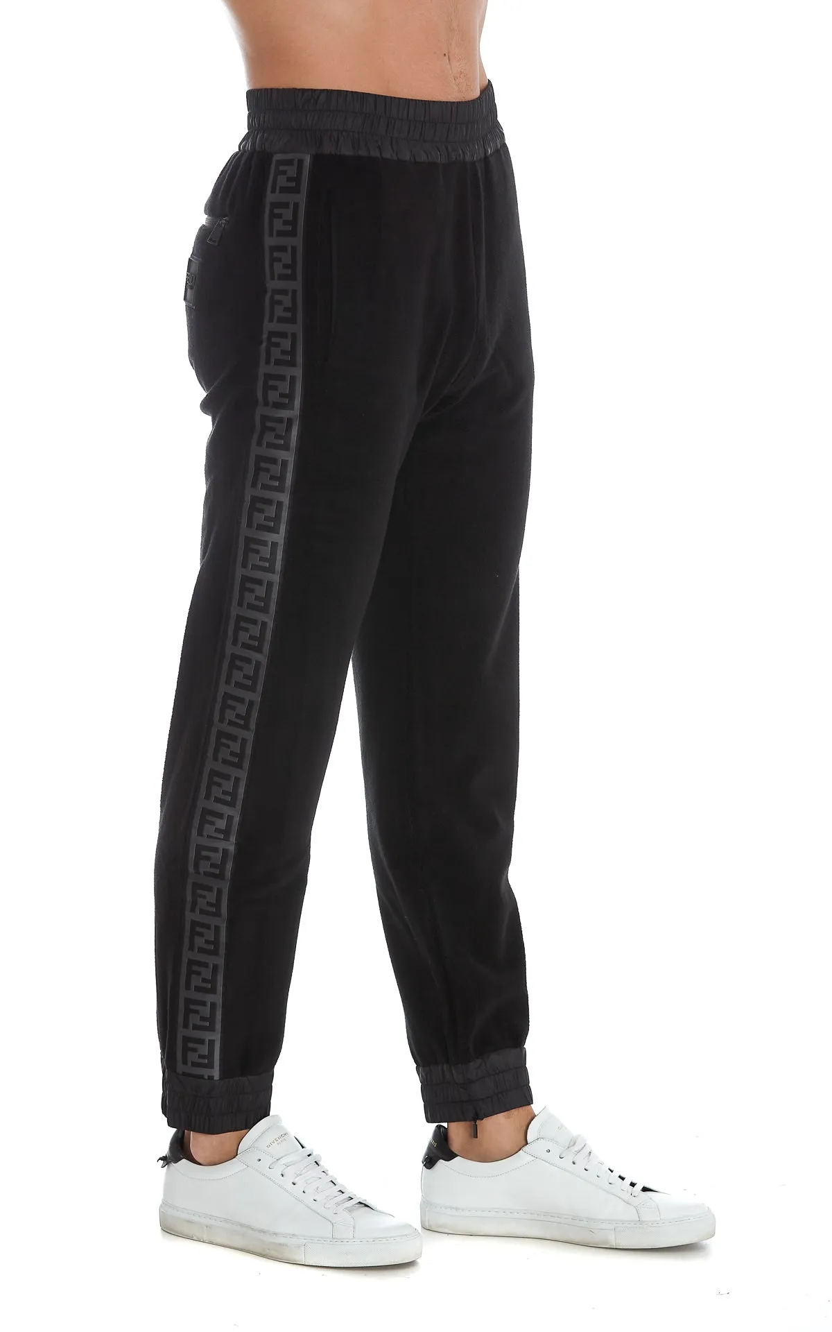 Fendi Logo Detailed Tapered Leg Trousers