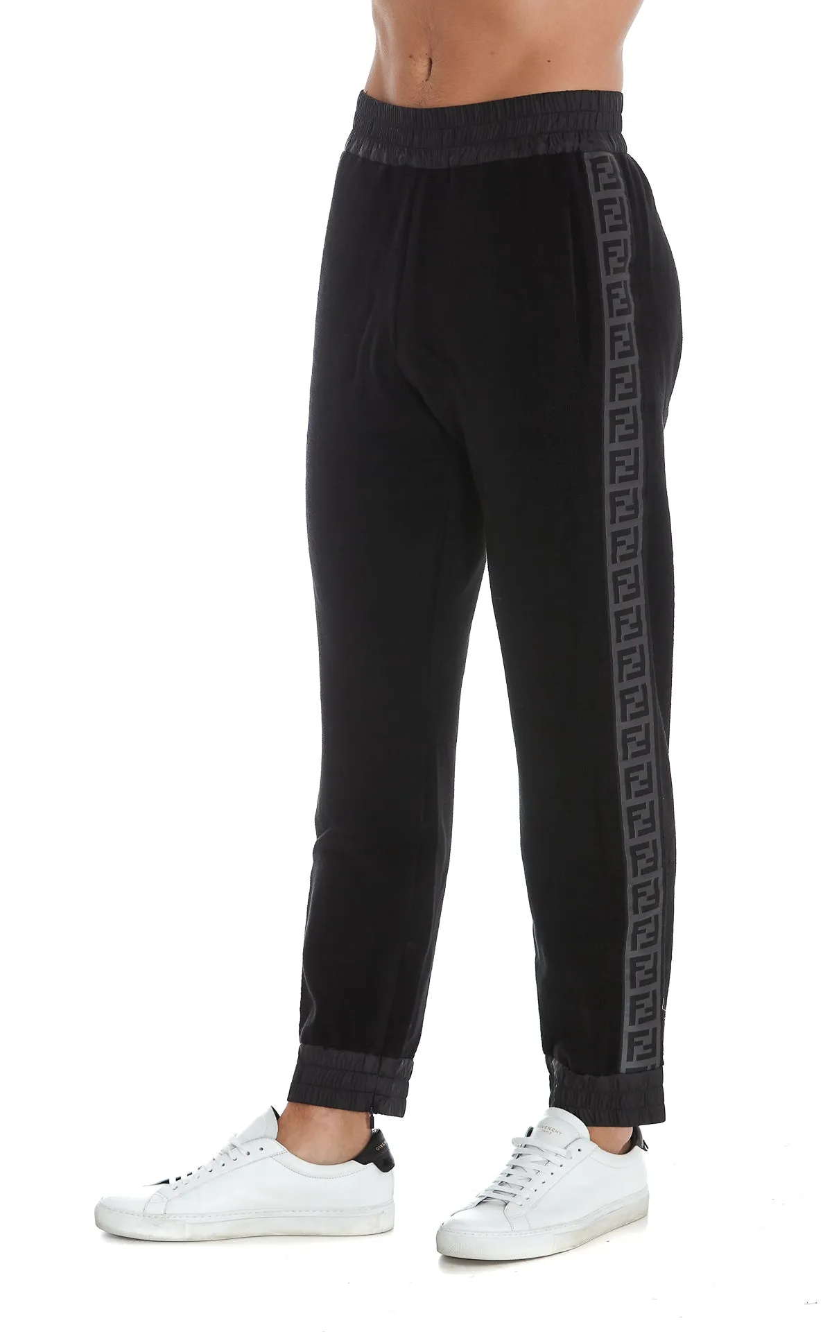 Fendi Logo Detailed Tapered Leg Trousers