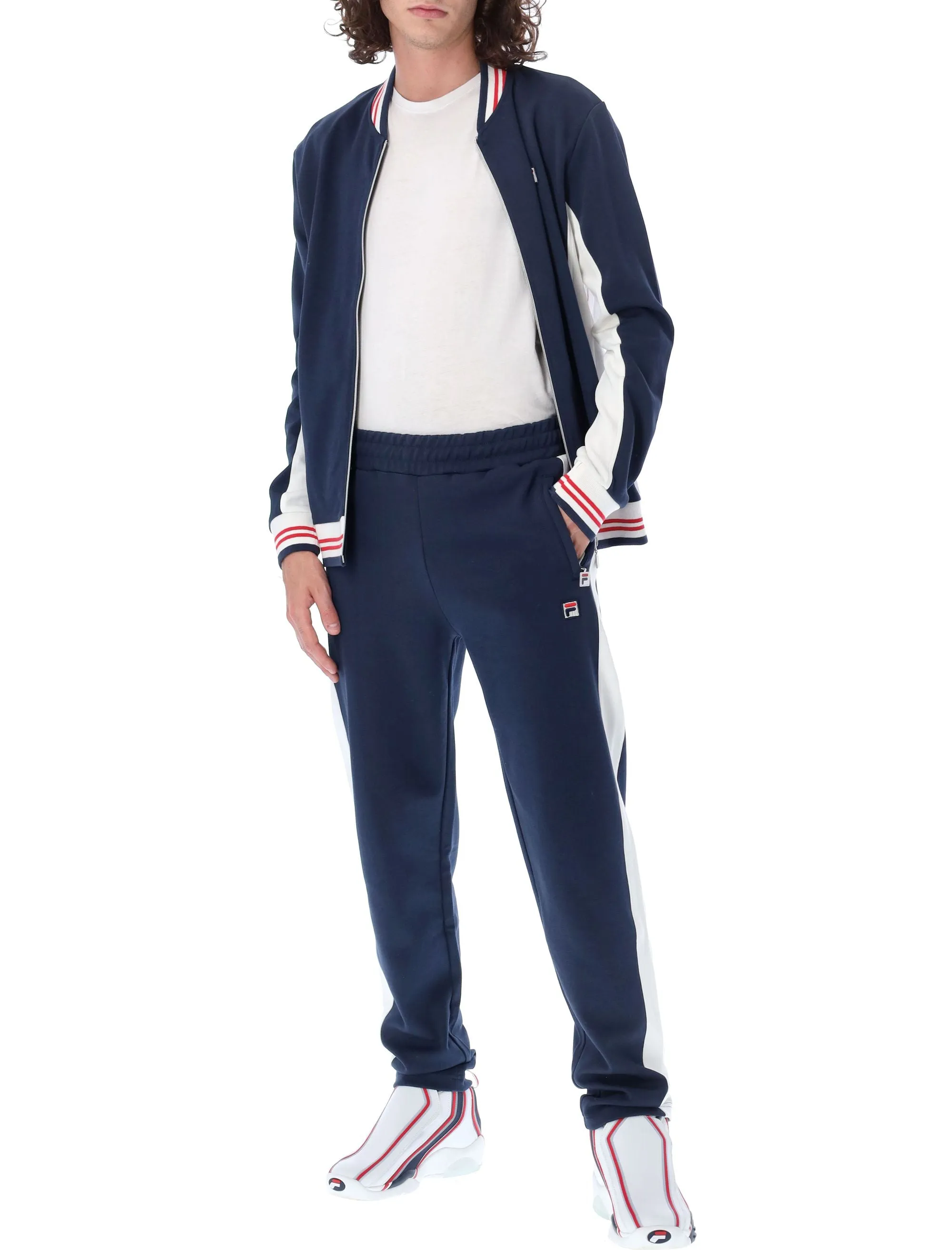 Fila Logo Embroidered Side-Striped Joggers