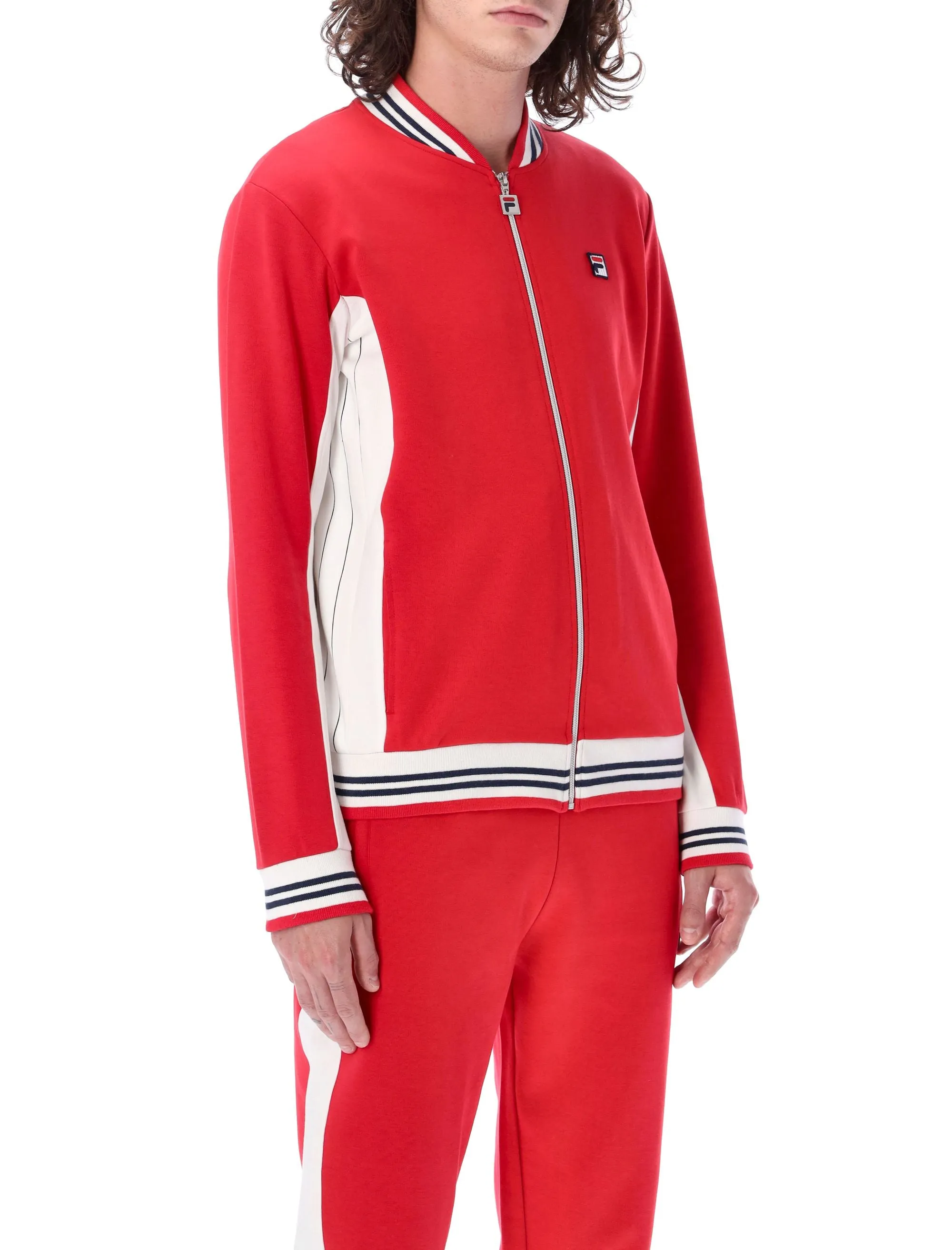 Fila Logo Embroidered Zip-Up Jacket