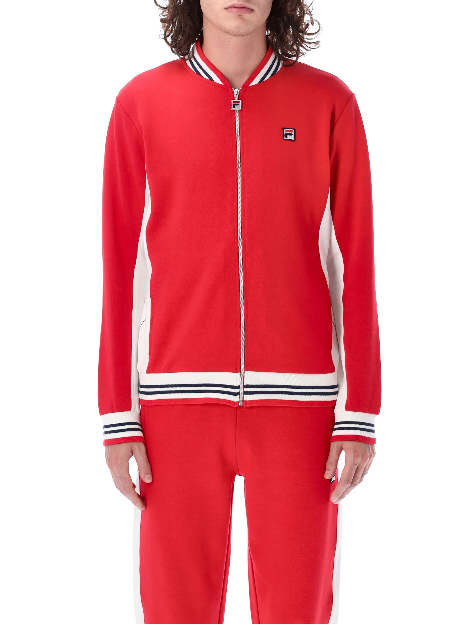 Fila Logo Embroidered Zip-Up Jacket