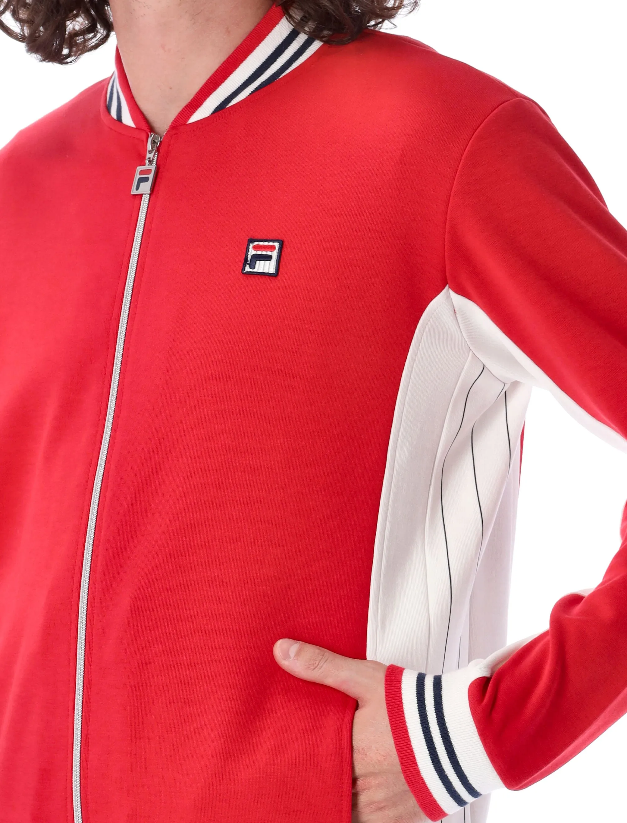 Fila Logo Embroidered Zip-Up Jacket