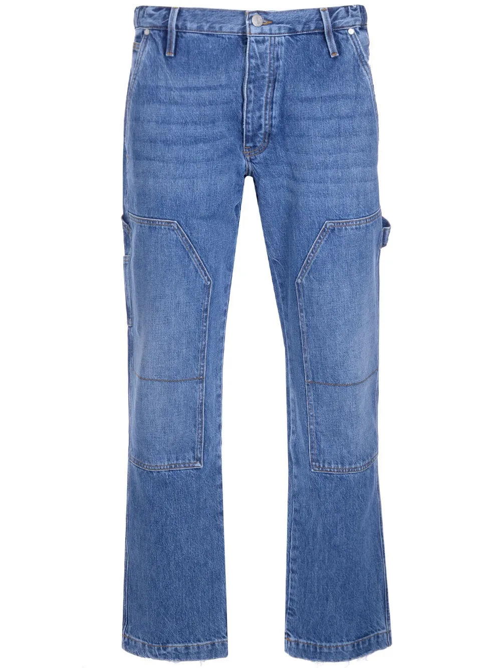 Frame Straight Leg Buttoned Jeans