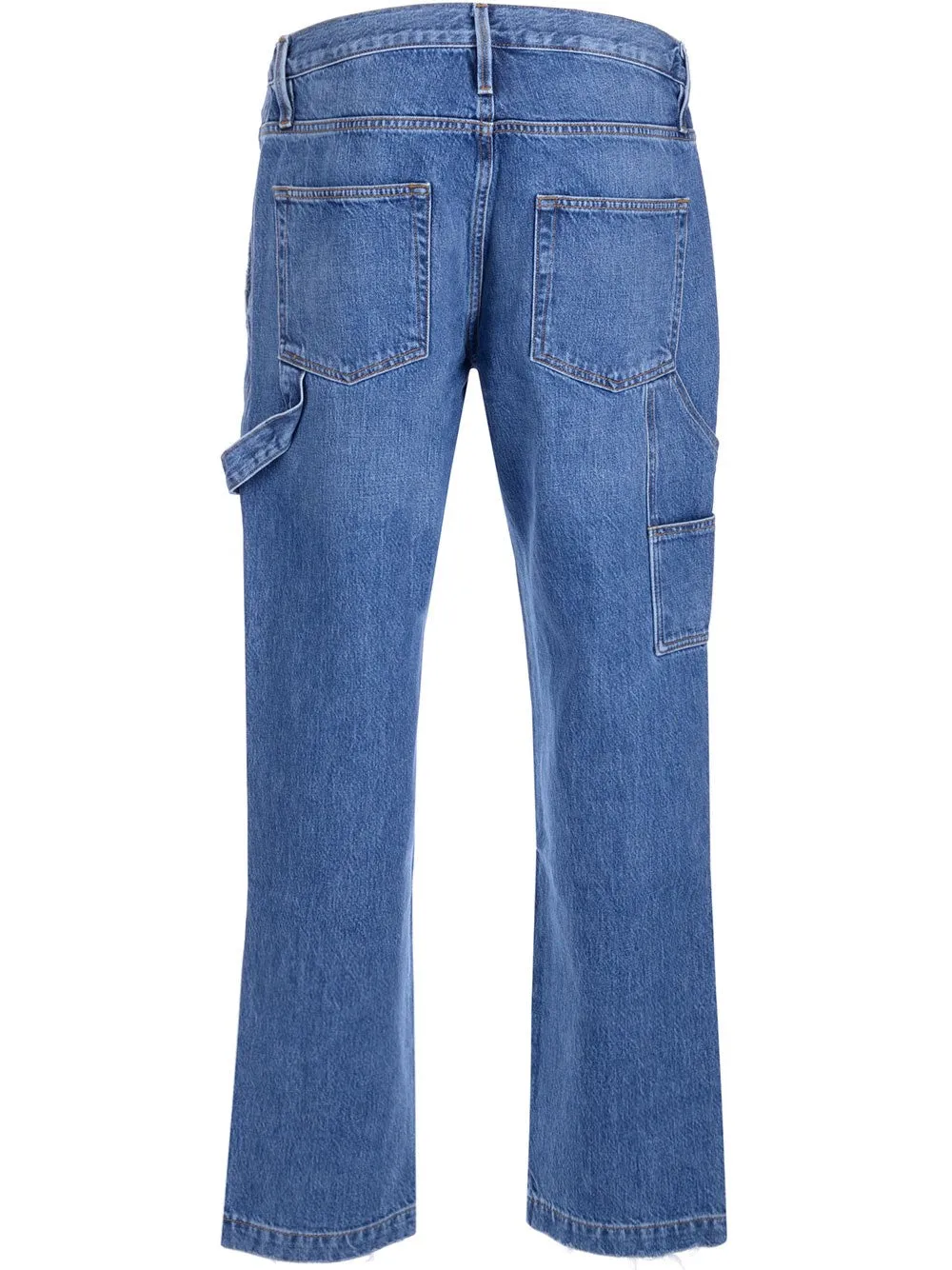 Frame Straight Leg Buttoned Jeans