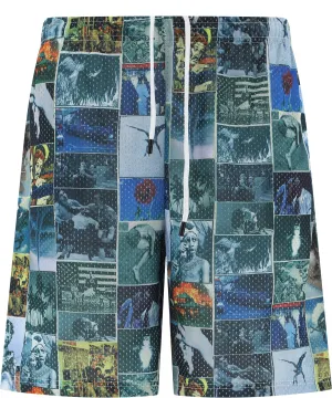 Fucking Awesome Frogman Collage Printed Shorts