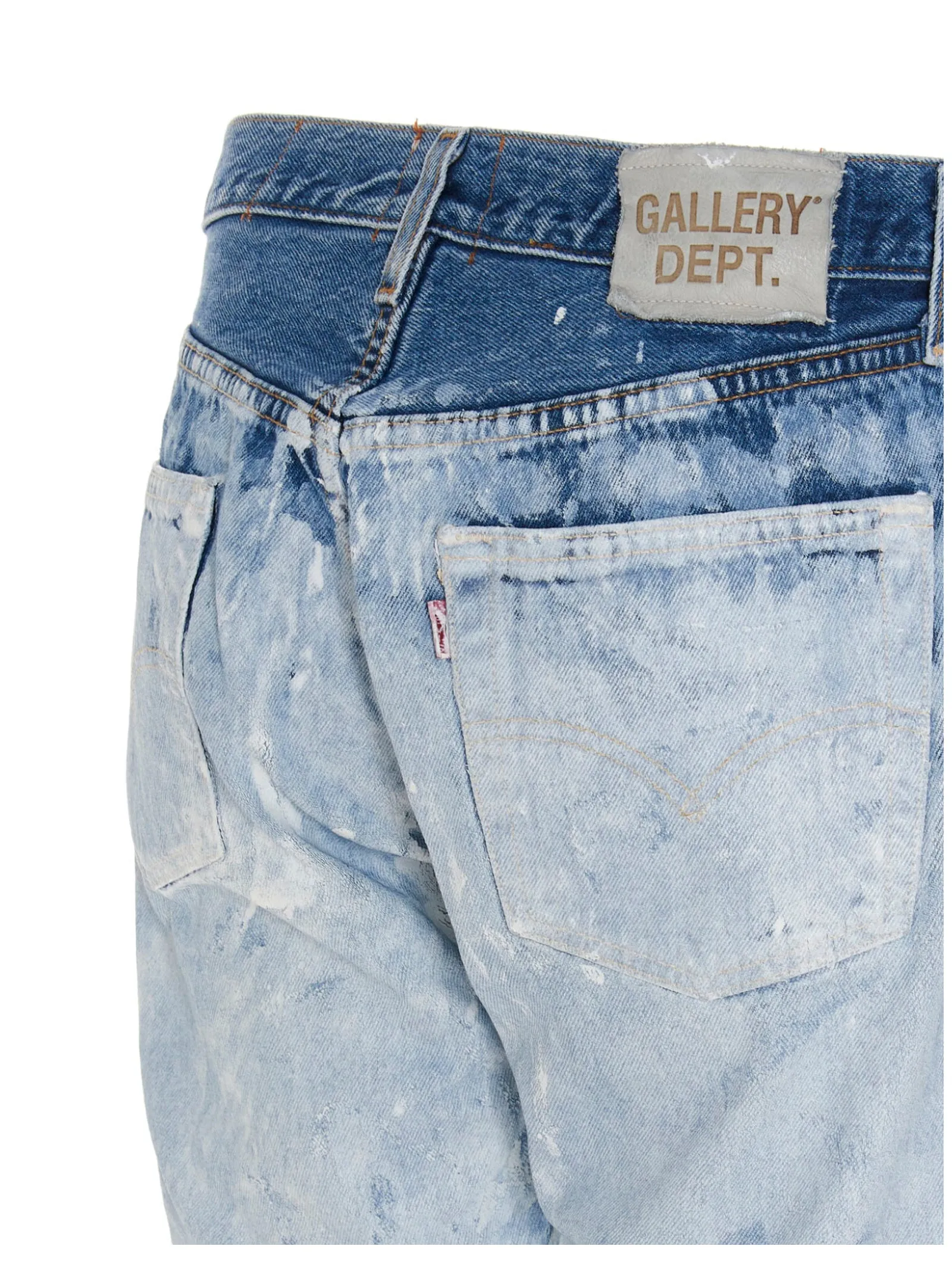Gallery Dept. Bleached Effect Straight Leg Jeans