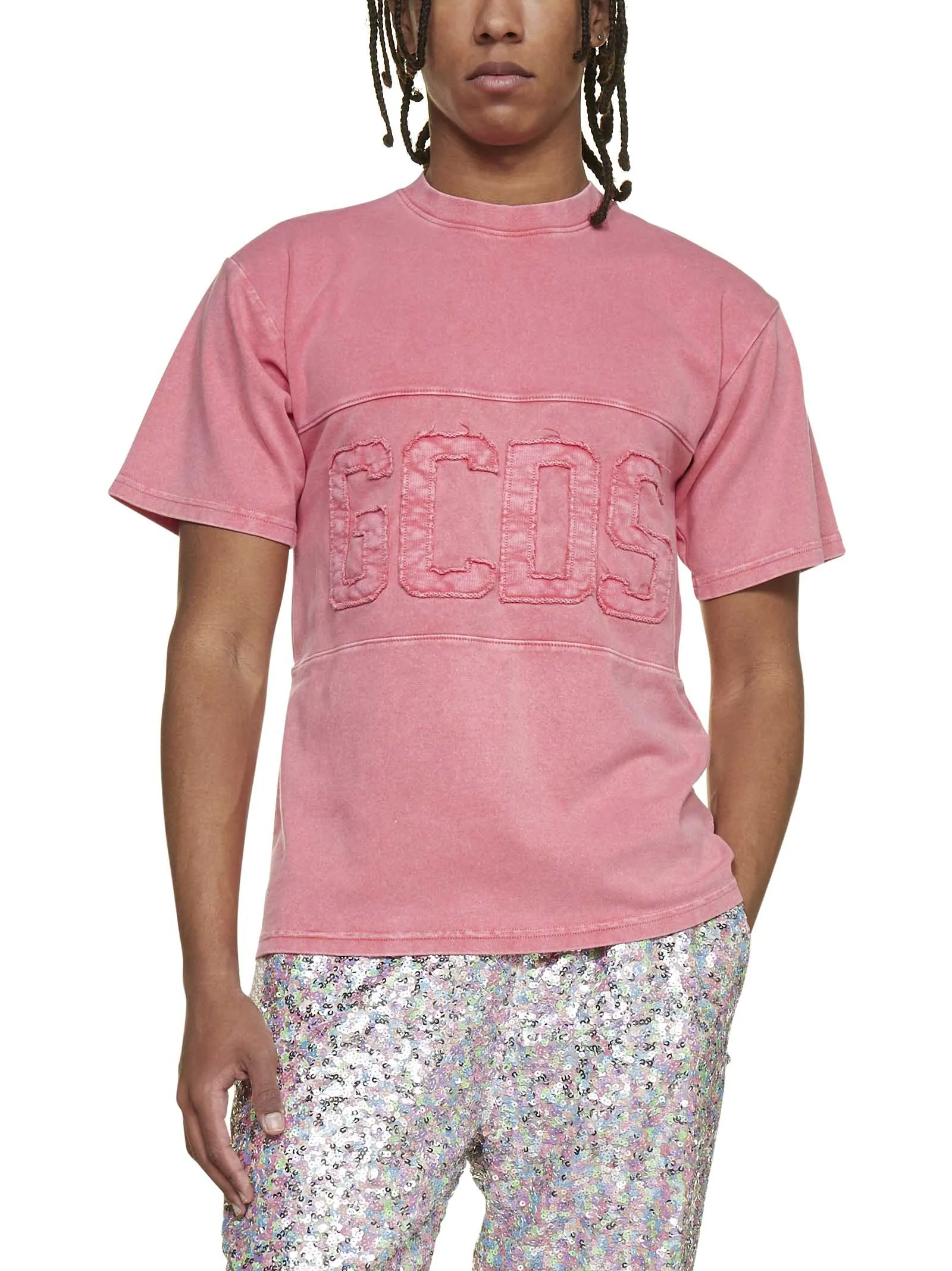 GCDS Logo Detailed Crewneck T-Shirt