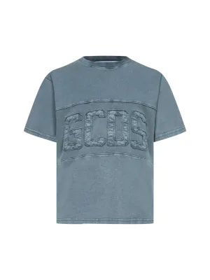 GCDS Logo Detailed Crewneck T-Shirt