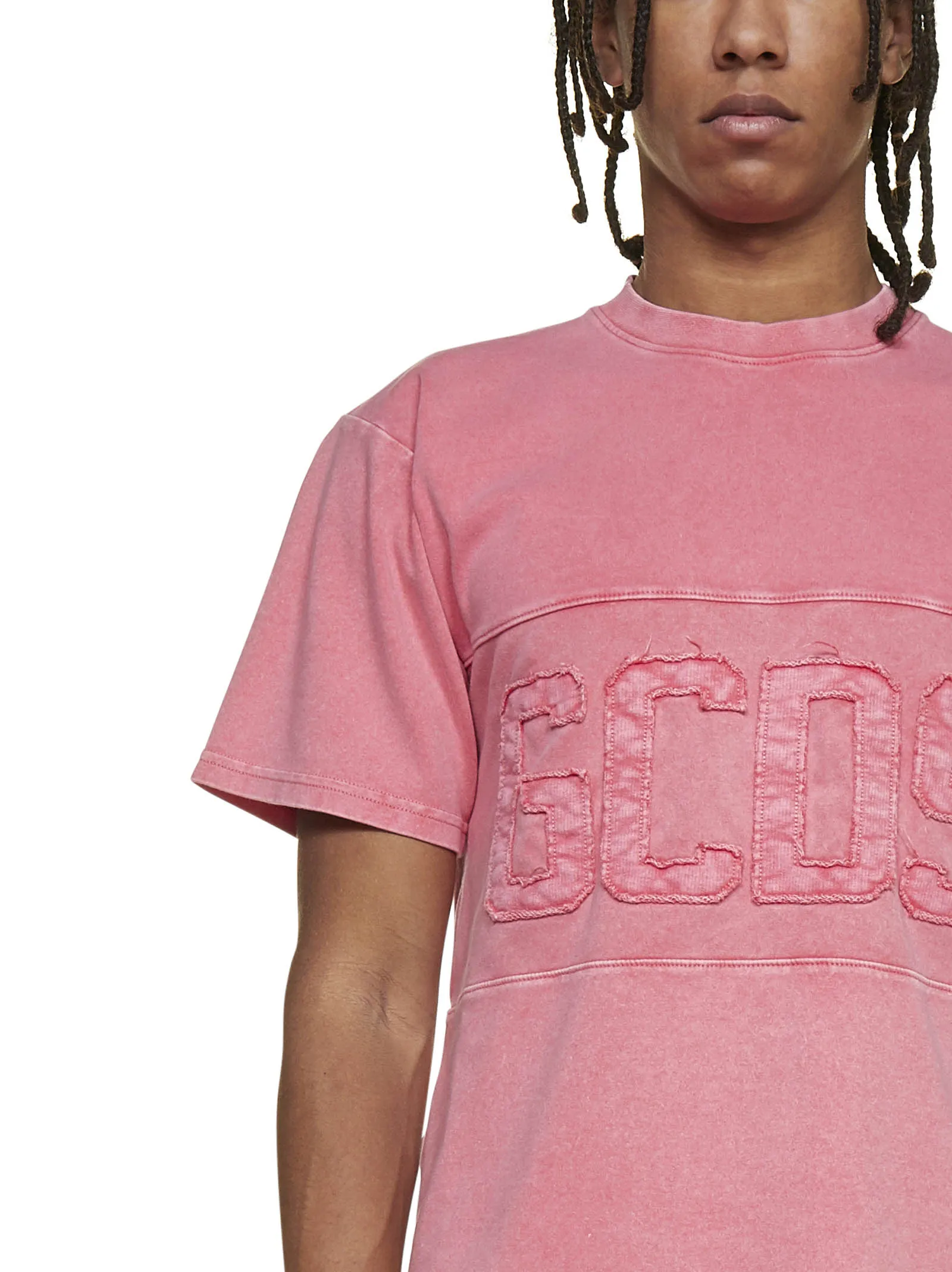 GCDS Logo Detailed Crewneck T-Shirt