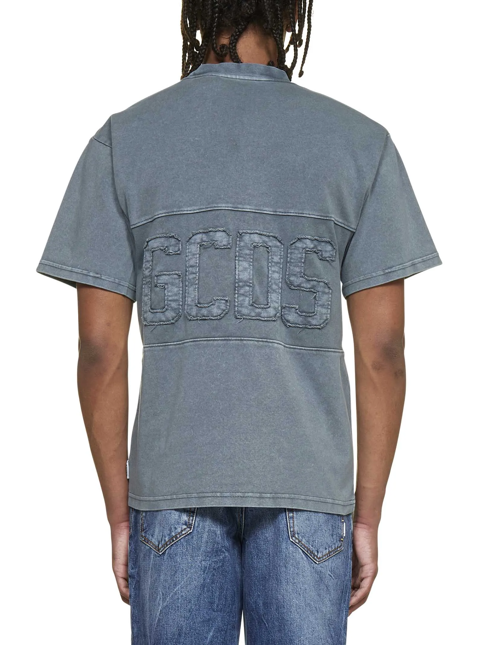 GCDS Logo Detailed Crewneck T-Shirt