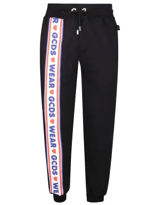 GCDS Logo Printed Drawstring Track Pants
