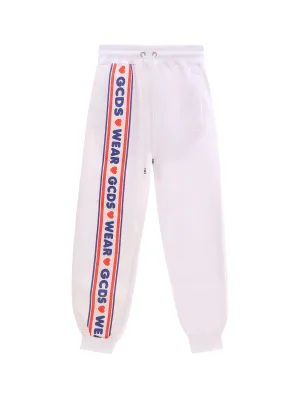 GCDS Logo Printed Drawstring Track Pants