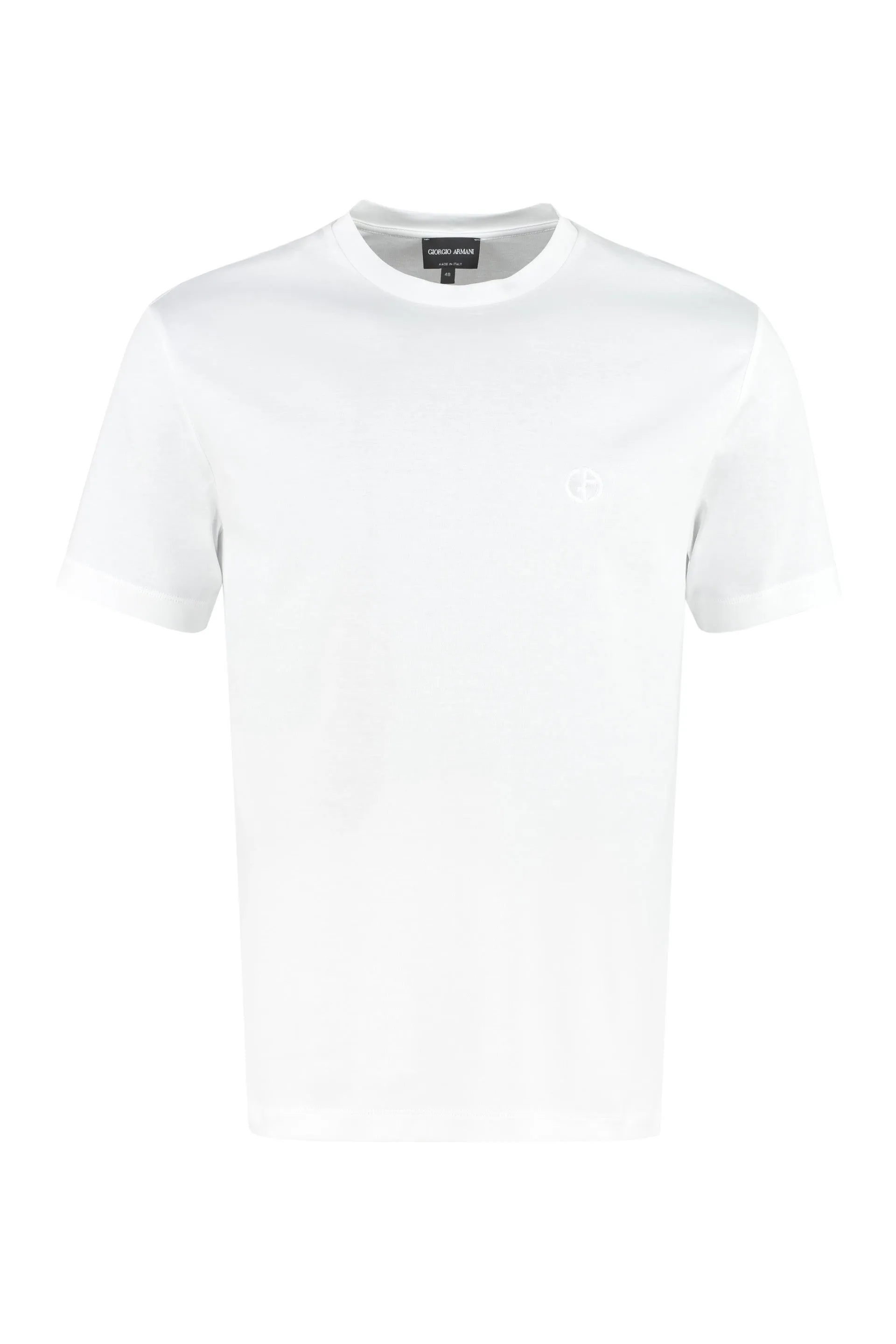 Giorgio Armani Logo Embroidered Crewneck T-Shirt