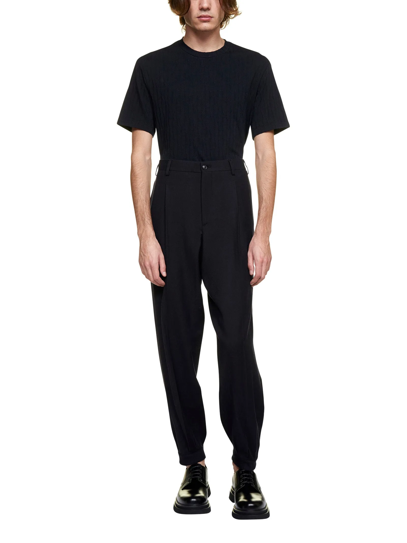 Giorgio Armani Wrinkled-Effect Crewneck T-Shirt