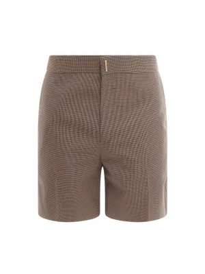 Givenchy Straight Leg High Waist Bermuda Shorts