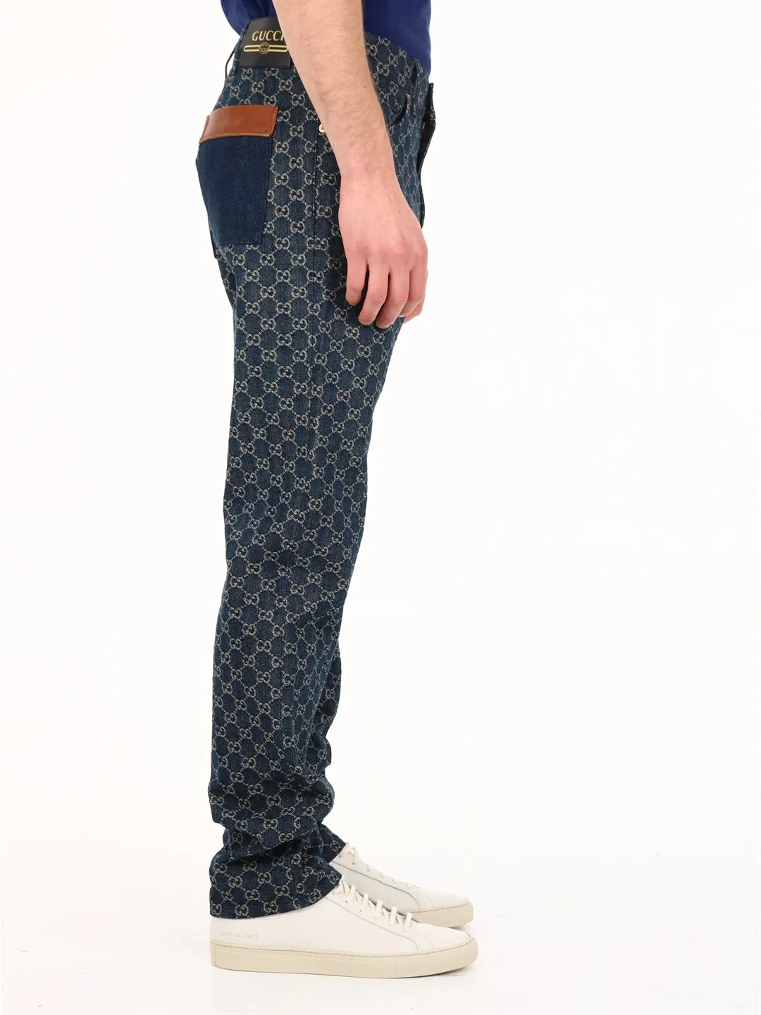 Gucci GG Jacquard Denim Jeans