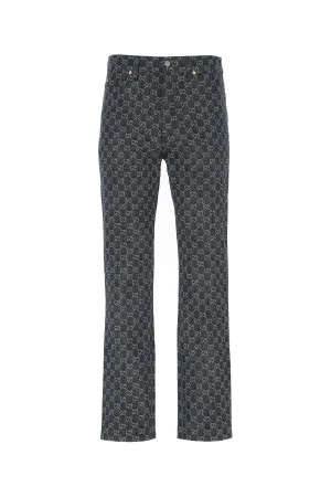 Gucci GG Jacquard Denim Jeans