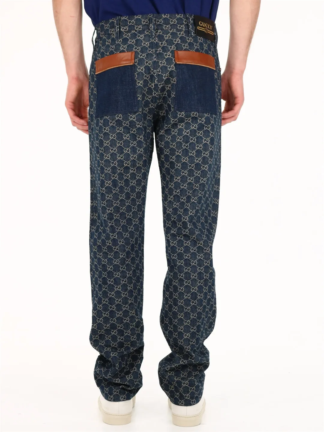 Gucci GG Jacquard Denim Jeans