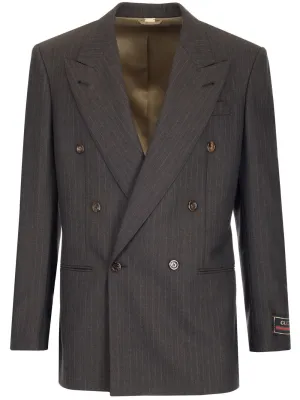 Gucci Houndstooth Stripe Jacket