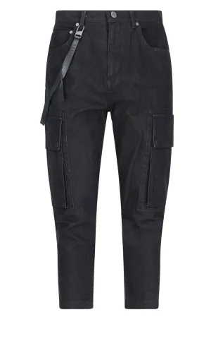 Helmut Lang Cropped Cargo Jeans