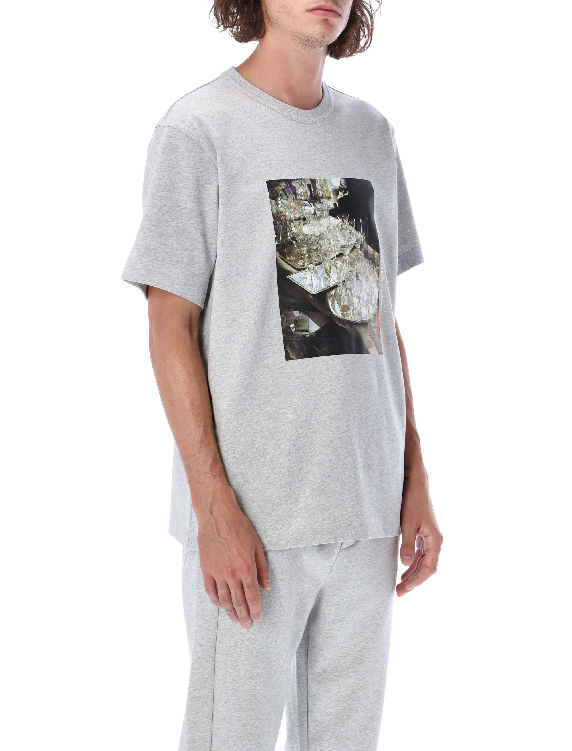 Helmut Lang Vienna Graphic Printed Crewneck T-Shirt