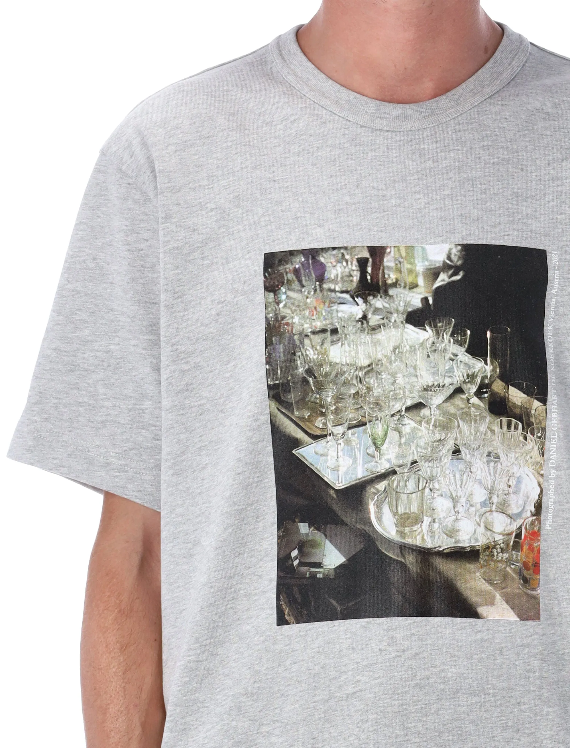 Helmut Lang Vienna Graphic Printed Crewneck T-Shirt
