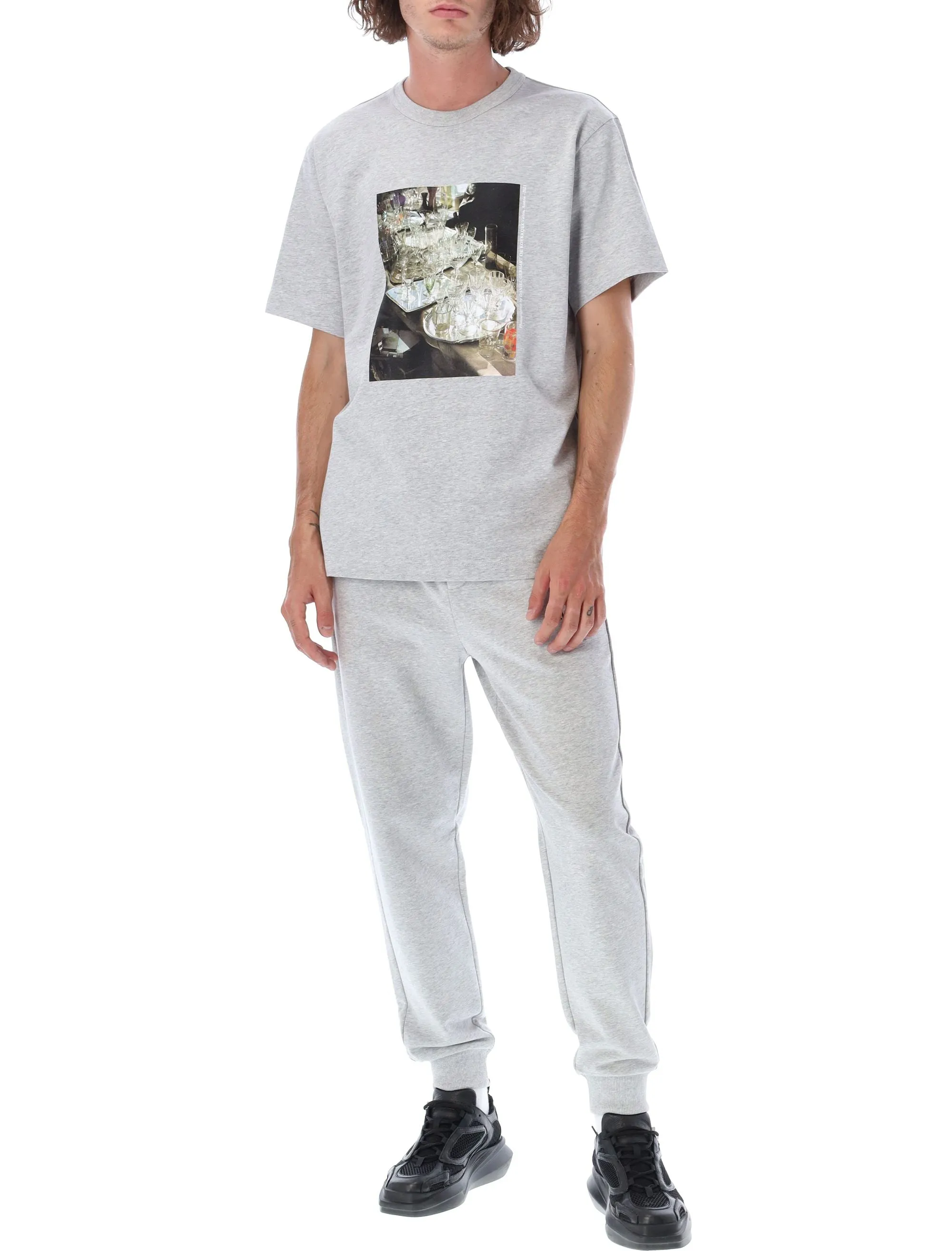 Helmut Lang Vienna Graphic Printed Crewneck T-Shirt