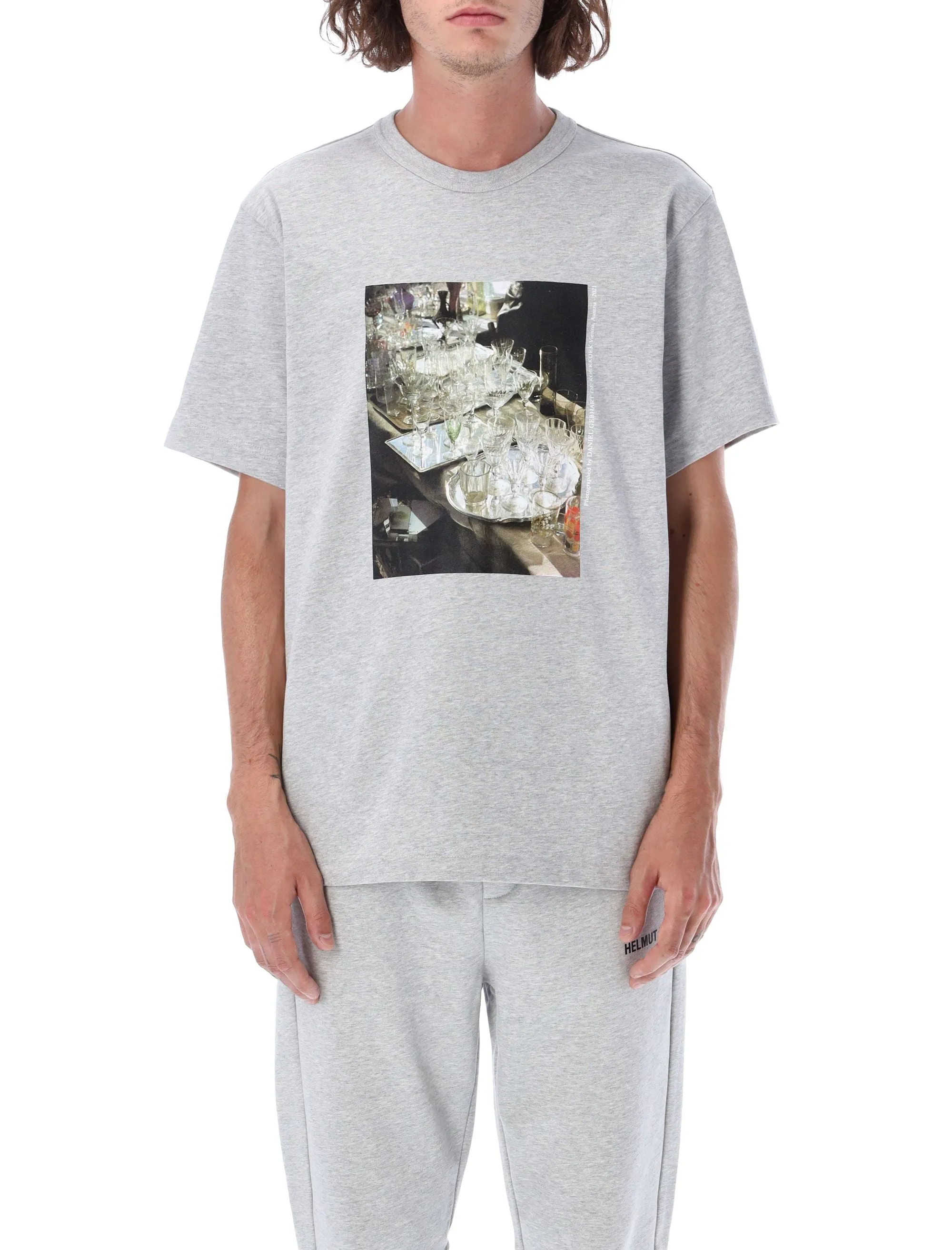 Helmut Lang Vienna Graphic Printed Crewneck T-Shirt