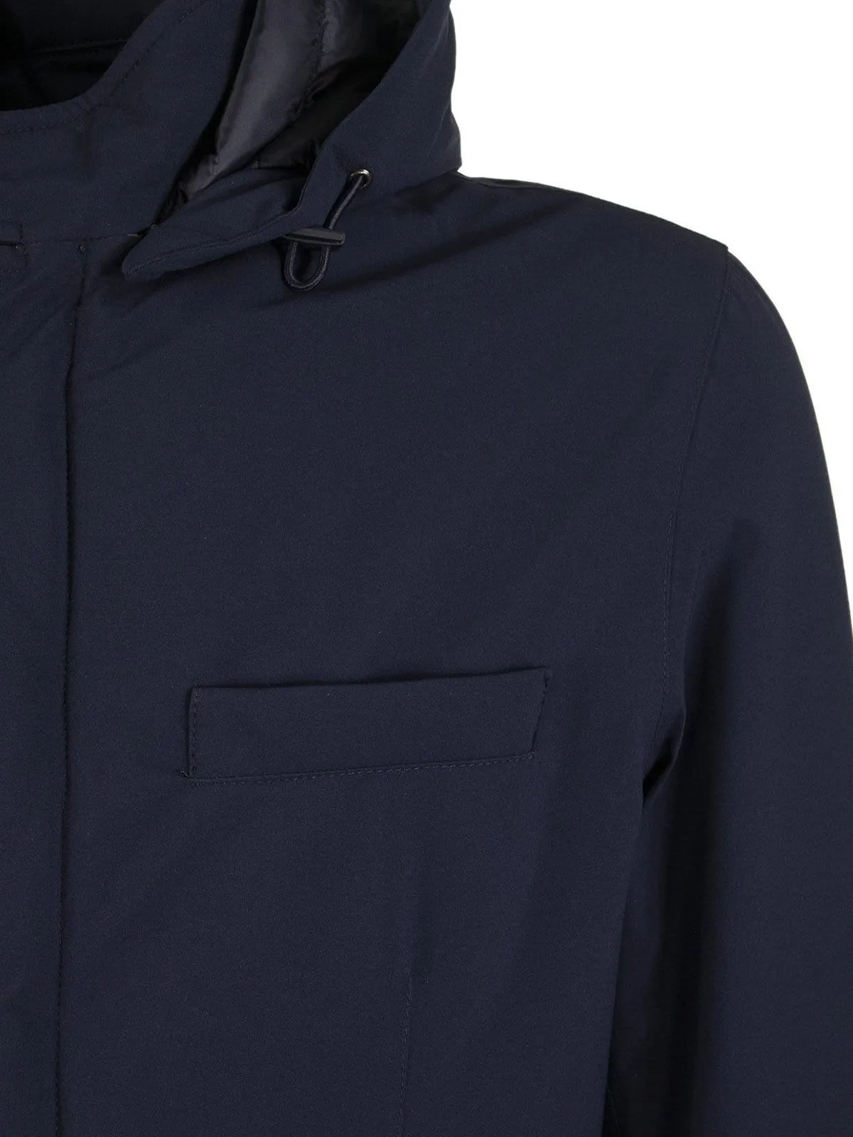 Herno Buttoned Hooded Jacket