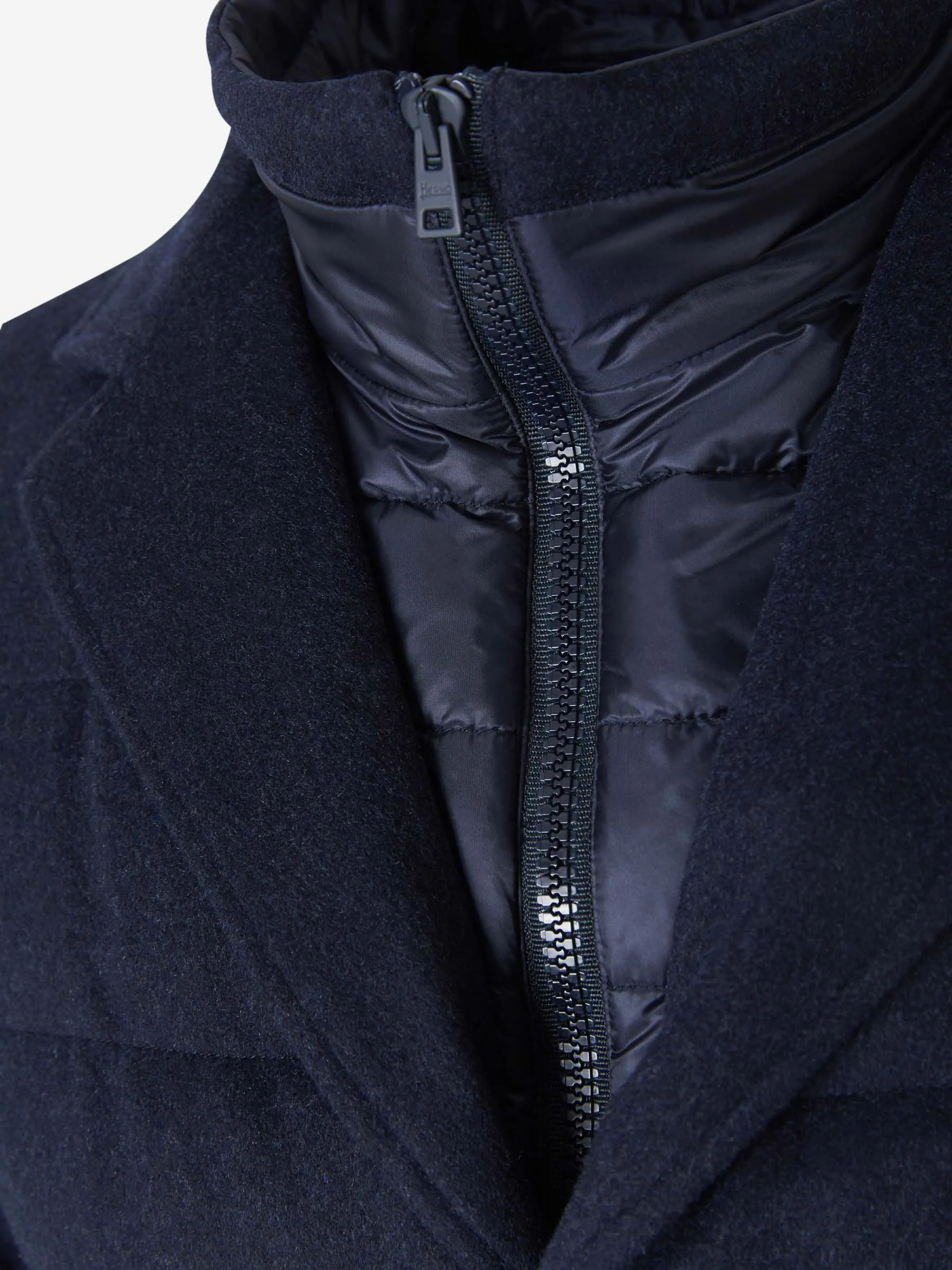 Herno High-Neck Buttoned Jacket
