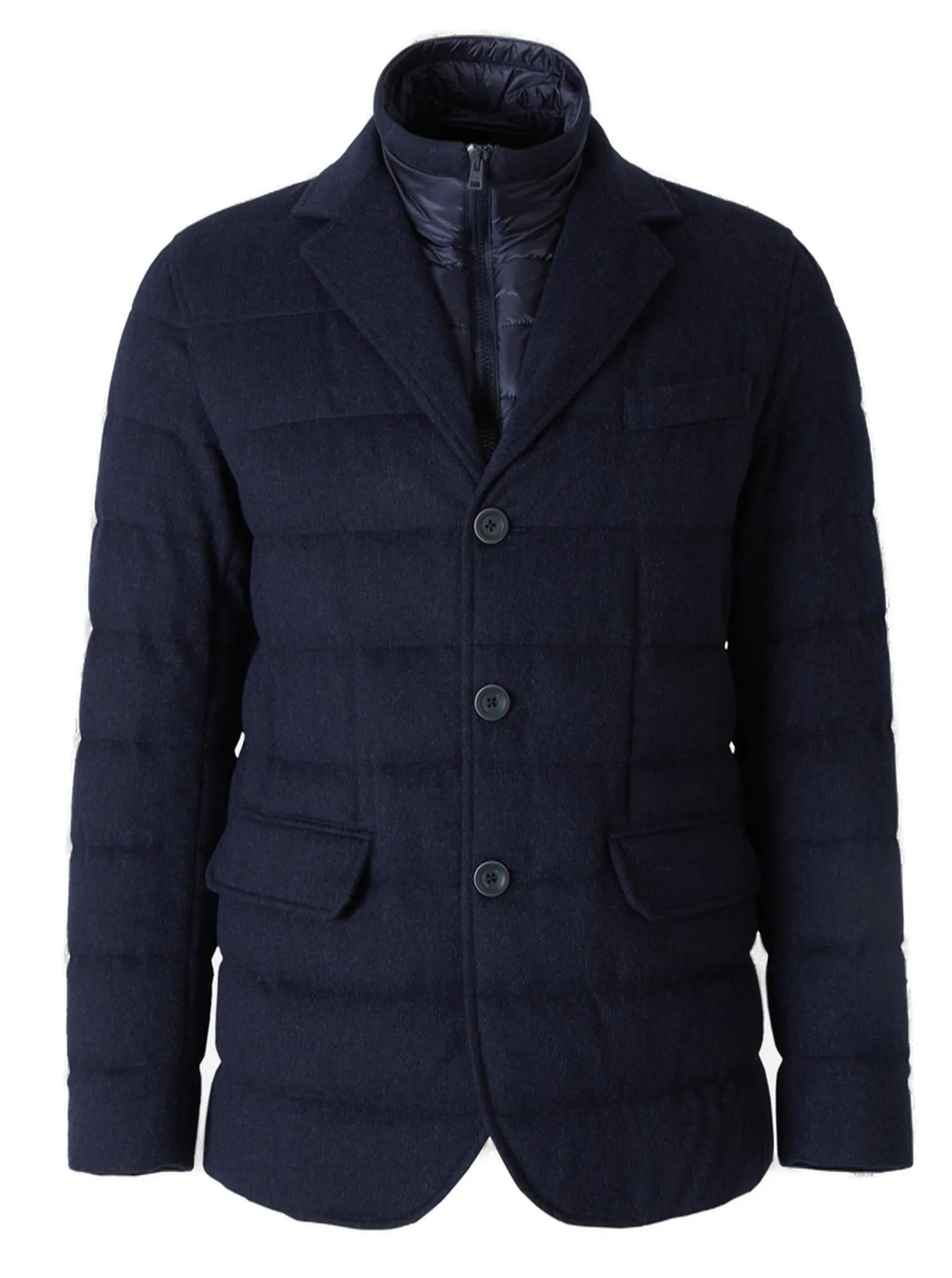 Herno High-Neck Buttoned Jacket