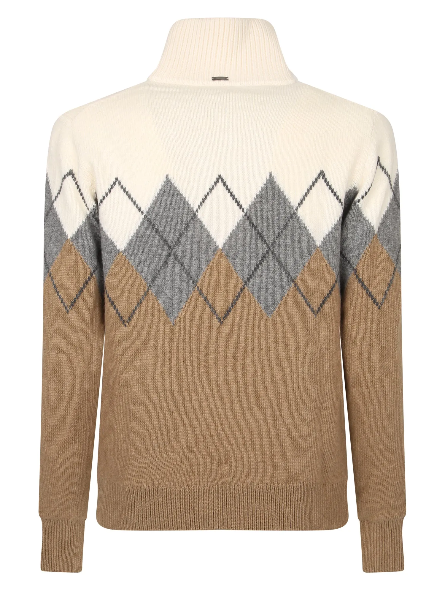 Herno Intarsia Knit Zipped Jacket
