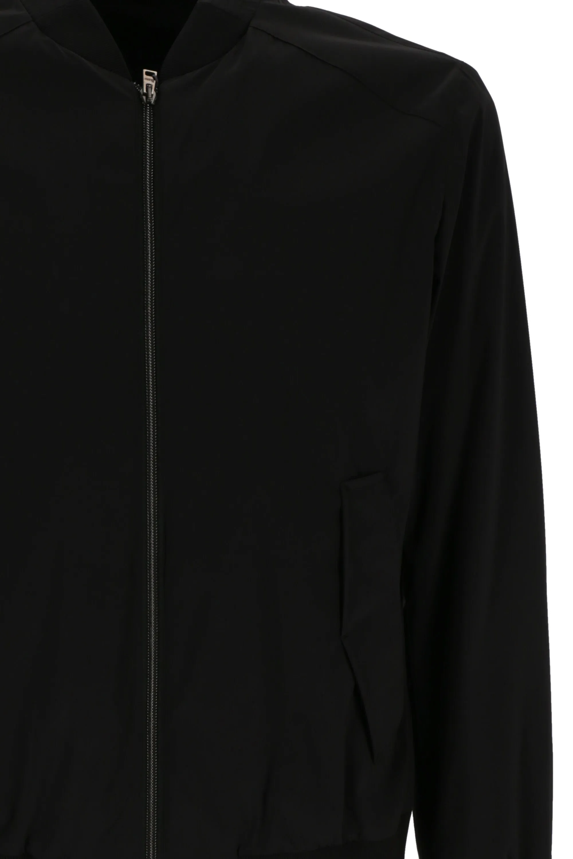 Herno Ribbed Detailed Zipped Bomber Jacket