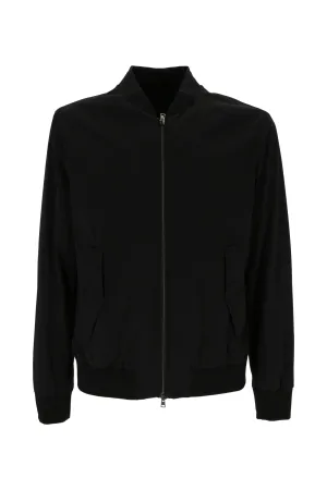 Herno Ribbed Detailed Zipped Bomber Jacket