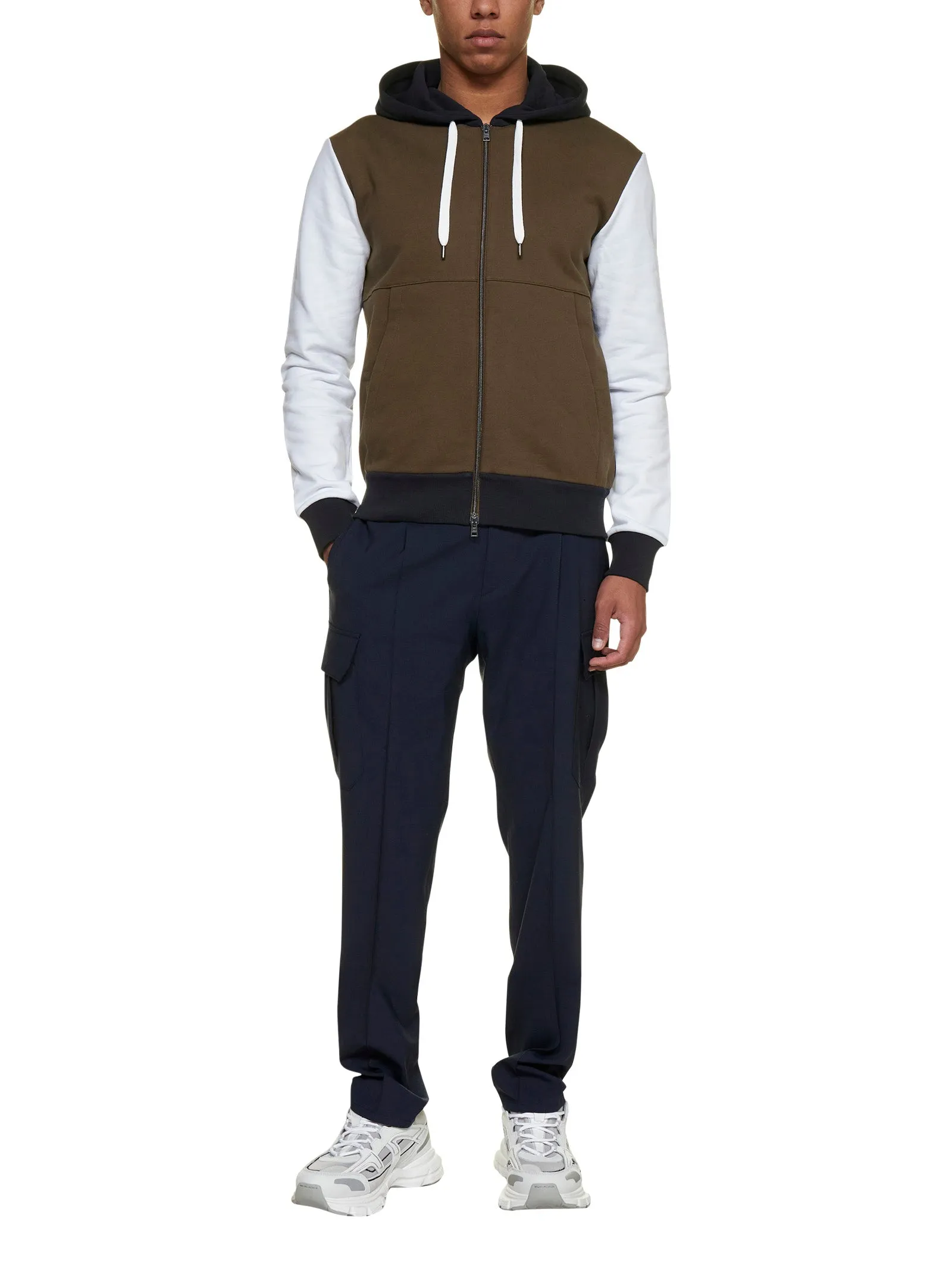 Herno Zip-Up Panelled Bomber Jacket