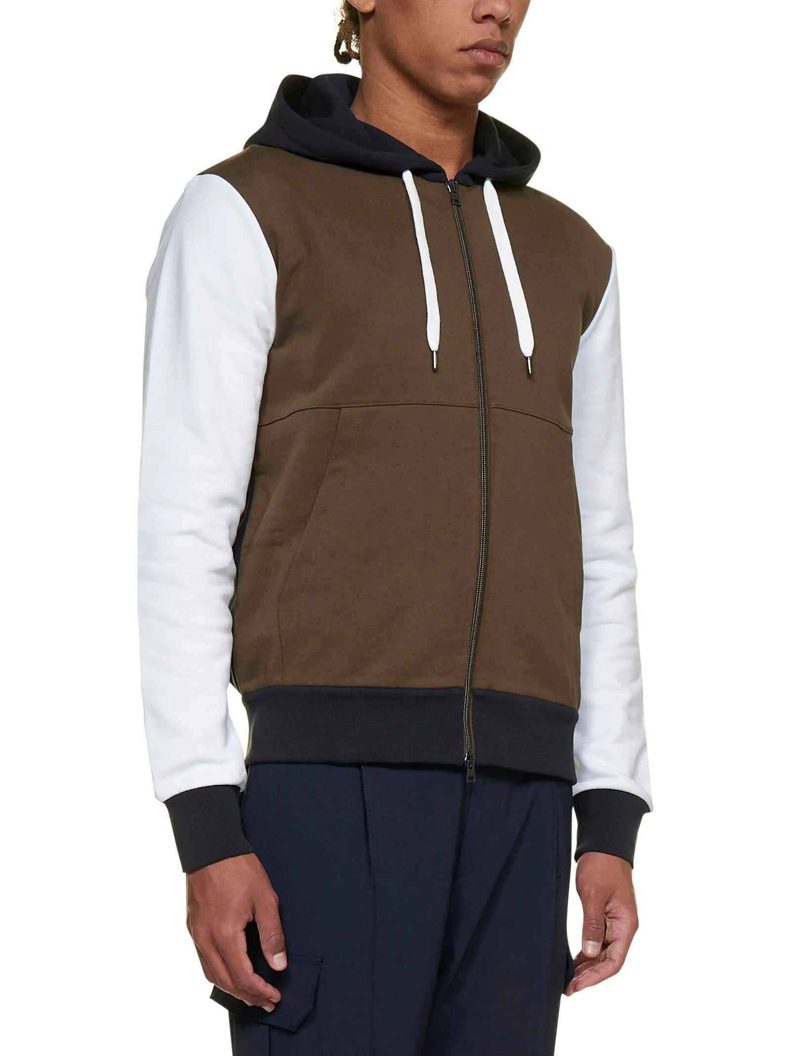 Herno Zip-Up Panelled Bomber Jacket