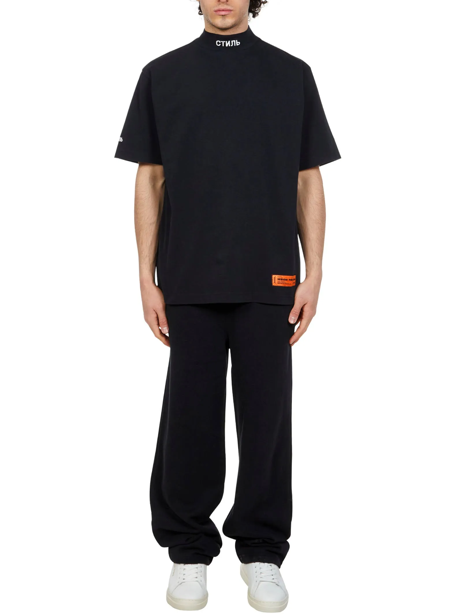 Heron Preston Logo Patch Wide Leg Trousers