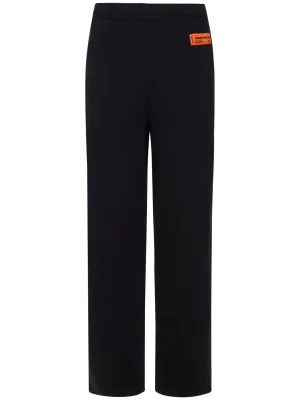 Heron Preston Logo Patch Wide Leg Trousers