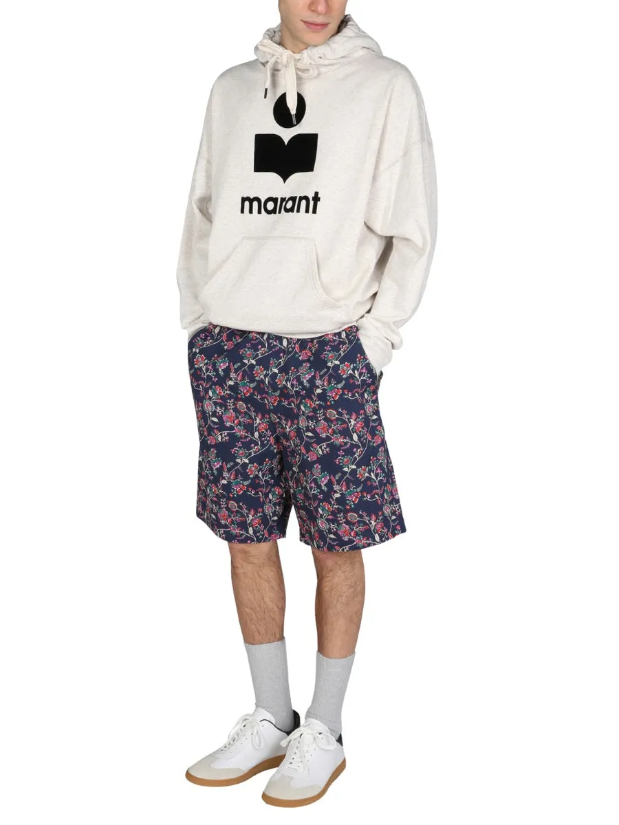 Isabel Marant All-Over Floral Printed Bermuda Shorts