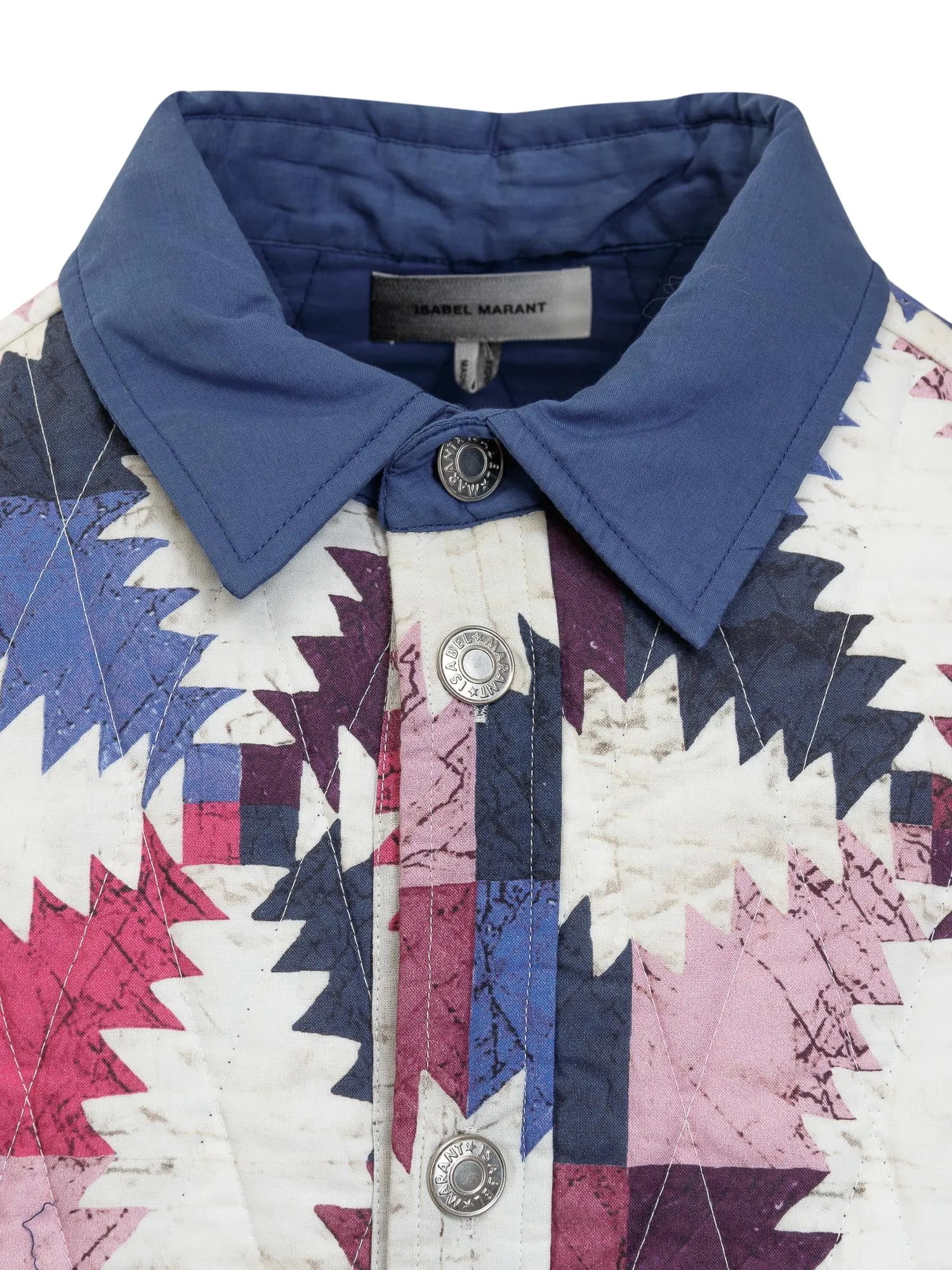 Isabel Marant Hndery Ikat Pattern Quilted Jacket